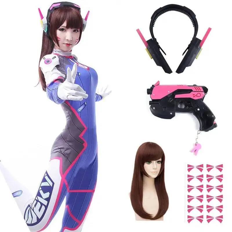 Dva Cosplay Prop - Combinaison Anime Femme D.Va, Collant, Costume