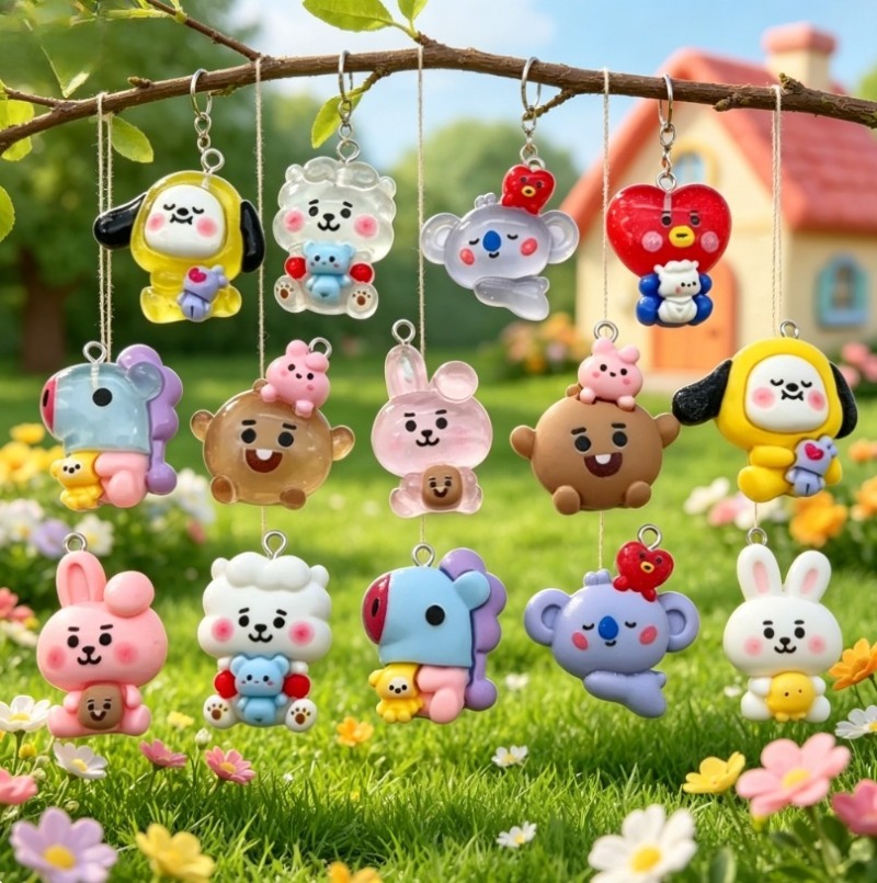 Breloques en résine BT21, 7 pi - Cosplay Prop Diy avis et prix